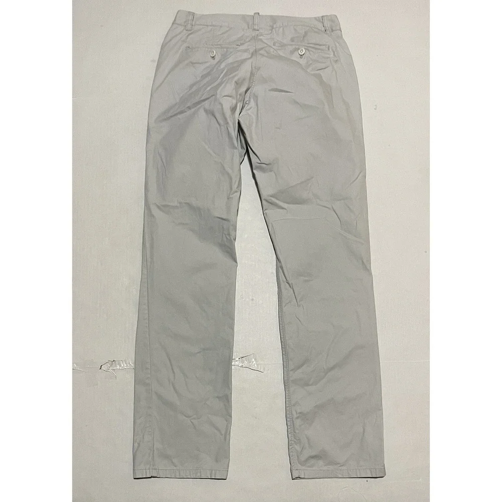 Bonobos Pants Mens 30 X 31.5 Beige Chino Flat Front Straight Golf Casual Outdoor